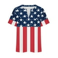 thumbnail image 4 of fatyb Independence Day Tops for Women V Neck Short Sleeve T-Shirts Women's 4th of July Plus Size Shirts, 4 of 5
