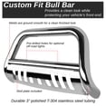 thumbnail image 4 of DNA Motoring Chrome Stainless Steel Bumper Push Bull Bar Grill Guard for 16-17 Pilot SUV Ridgeline Gen2, 4 of 6