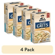 (4 pack) Quaker Instant Grits Butter 0.98 oz each, 10 Count