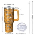 thumbnail image 3 of Spooky Halloween 40oz Tumbler - Pumpkin Pattern w/Handle, Huge Insulated Cup, Last Minute Gift! Keeps Drinks Cold 26Hrs, 3 of 3