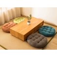 thumbnail image 2 of Cojín de suelo, cojín de asiento cuadrado sólido con mechones, cojín de pana gruesa para meditación, cojín de suelo de tatami para yoga, sala de estar, balcón, oficina, exterior, cojines para el, 2 of 4