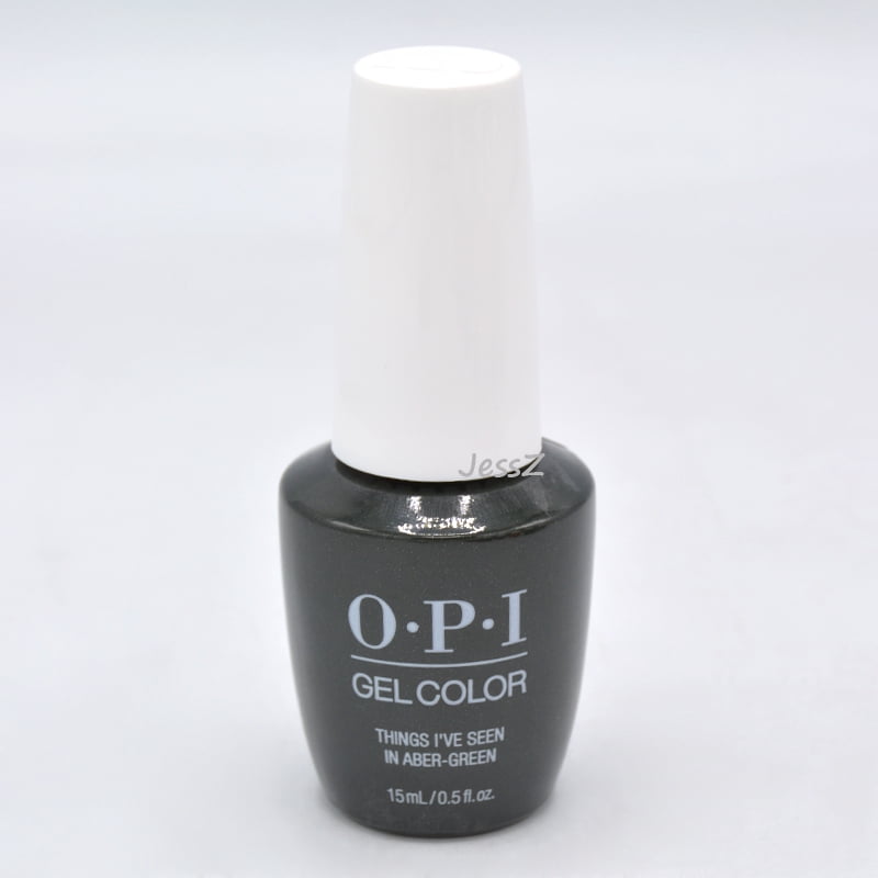 OPI Gel Polish Fall 2019 Scotland Collection GCU15 Things I've Seen In Aber-Green 0.5 oz