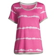 thumbnail image 2 of Secret Treasures Essentials Women's and Women's Plus Crew Neck Sleepwear Top, 2 of 7