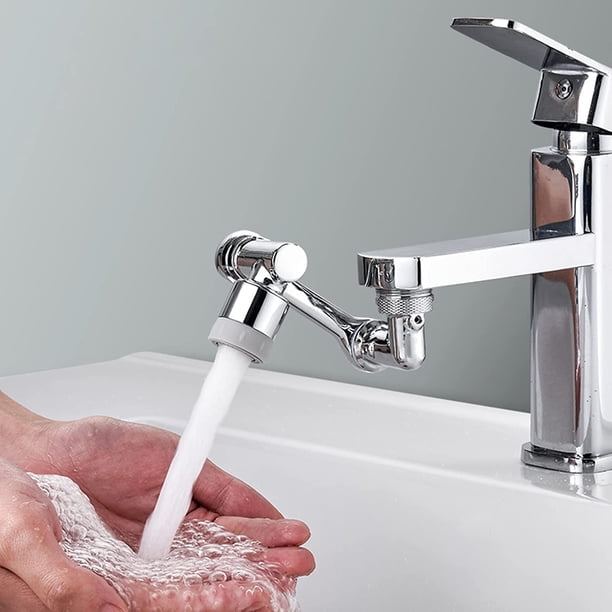 Extensión de grifo universal giratorio de 1080°, brazo robótico giratorio de gran angular, grifo universal con filtro antisalpicaduras, grifo con 2 modos de salida de agua (modo dual). esquí esquí Gafas de esquí