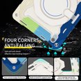 thumbnail image 2 of FJLBDE Case for iPad (A16) 11th/10th Generation 11 inch/10.9 inch 2025/2022 with 360 Kickstand, Shoulder Strap Carrying Protective Cover, Multicolor Blue, 2 of 6