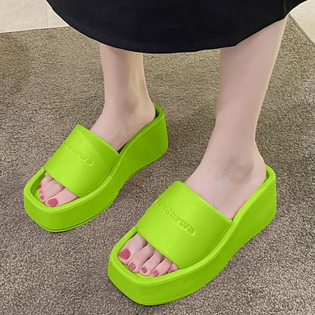 

Gubotare Woman Slippers Massage Foam Bathroom Slippers Non-Slip Spa Shower Sandal for Mens/Womens Mint Green 7.5
