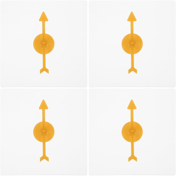 4 piezas de hilanderos transparentes para juegos de matemáticas con flecha giratoria para juegos de fiesta y enseñanza