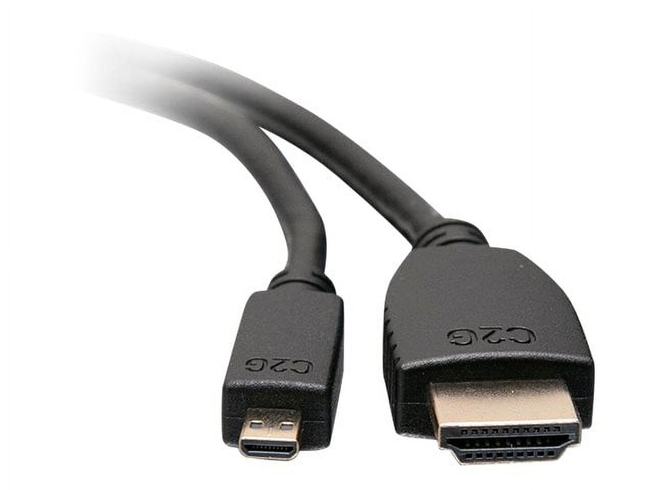 C2G 10ft High Speed HDMI to HDMI Micro Cable with Ethernet - HDMI with Ethernet cable - 10 ft
