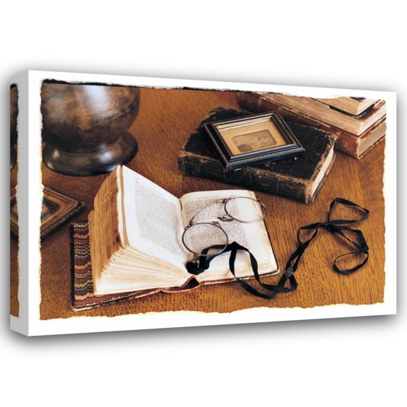 Maureen Love 18x14 Gallery Wrapped Canvas Wall Art Titled - Pages of the Past
