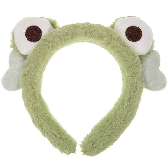 OUNONA Lovely Green Frog Headband for Makeup and Skincare Comfortable