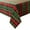 Red / Green, variant on Waterproof Red Flower Table Cloth 60x60 inch for Square Tables - Wrinkle Resistant Print Floral Spring Tablecloth - Washable Table Cover for Kitchen Patio Parties Picnics Dining Occasion