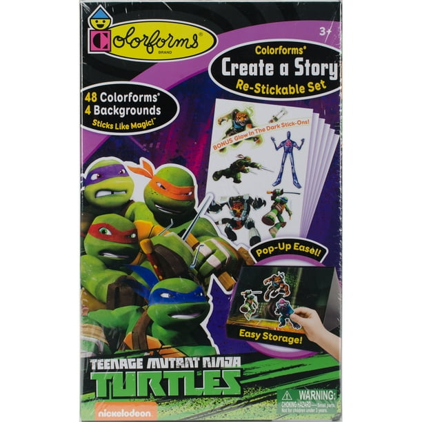 Colorforms(R) Create A Story ReStickable Sticker SetTeenage Mutant ...