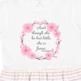 thumbnail image 4 of Inktastic And Though She Be but Little She is Fierce Girls Toddler Dress, 4 of 5