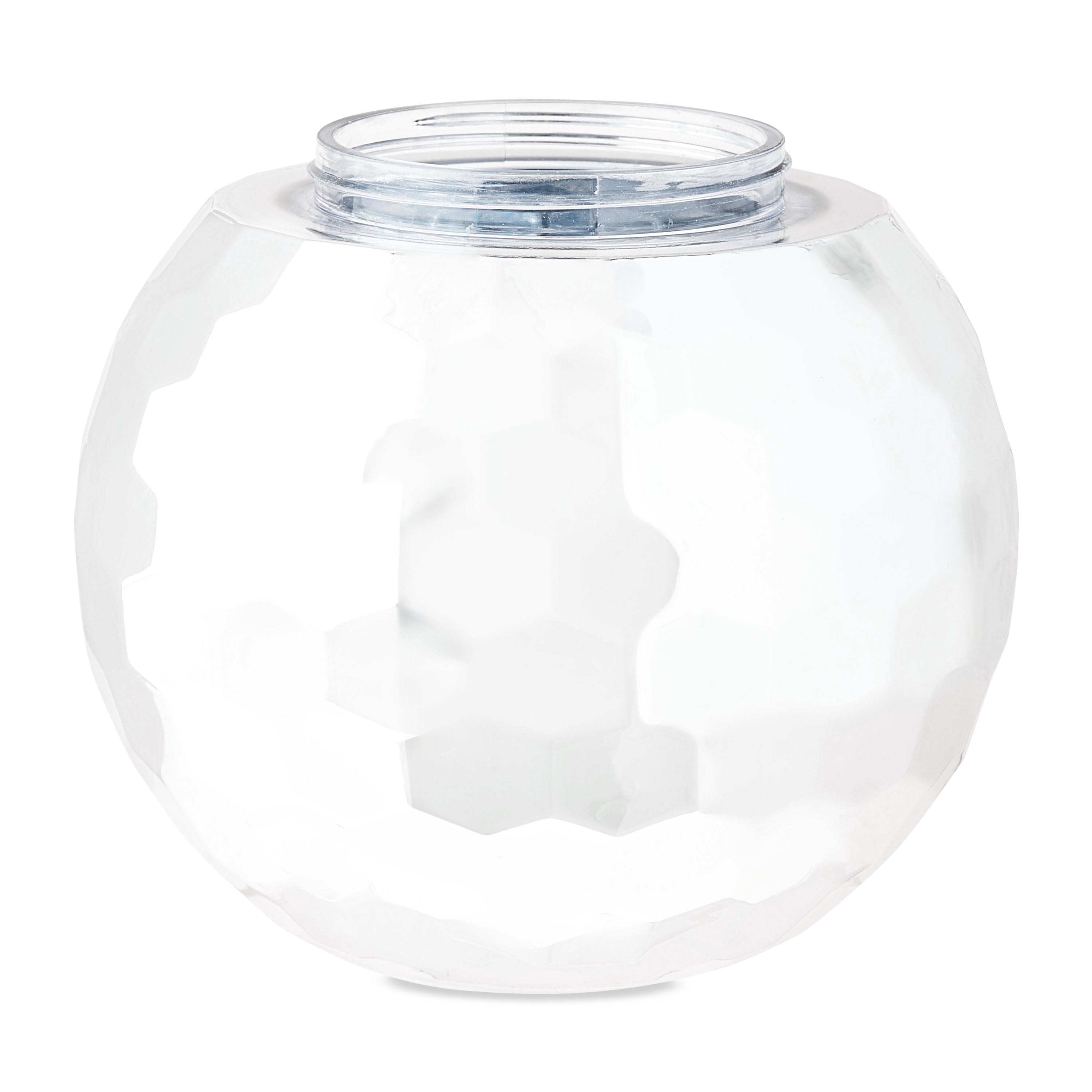 Way To Celebrate Silver Disco Ball Plastic Tumbler with Straw, 19 oz