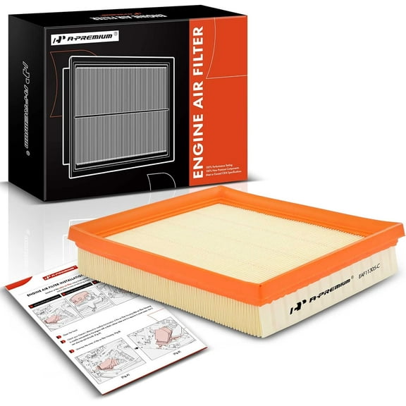 A-Premium Engine Air Filter Compatible with BMW F30 F32 228i, 228i xDrive, 320i, 320i xDrive, 328d, 328d xDrive, 328i, 328i xDrive, 428i, 428i xDrive, 2012-2018, Replace# 13717630911