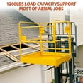 thumbnail image 3 of Pinypikaka Forklift Safety Cage, 36"x36" Lift Basket, Heavy Duty Forklift Man Basket 1200 LBS Capacity with 4 Wheels, Foldable Work Platform for Most Aerial Work, 3 of 6