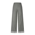 thumbnail image 4 of Cotton Linen Pants for Women Summer Drawstring Waisted Loose Linen Wide Leg Pants Womens Casual Solid Lightweight Breathable Comfy Beach Vacation Pant, 4 of 6