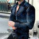 thumbnail image 1 of Camisas de celosía, camisas de moda para hombres, camisas hawaianas de manga larga, blusas de playa cubanas, ropa para hombres, camisas de cuello vuelto, ropa de calle, 1 of 6