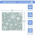 thumbnail image 5 of GZHJMY Christmas Snowflake Washcloths 6 Pack, Super Soft Absorbent Cotton Baby Face Towels, Washable Reusable Fingertip Towel for Bath Gym Hotel Spa, 12 x 12 Inch, 5 of 7