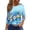 619#Blue, variant on Women Soft Crew Neck 3/4 Sleeve Pullover Tunics Loose Cute Basic Tees 2026 Summer Business Casual Work Blouses Gray 3XL