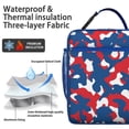 thumbnail image 4 of Camouflage Lunch Bag – Hunting Camo Design Military Tactical Style Woodland Jungle Desert Print Outdoor Reusable Insulated Lunch Tote, 4 of 6