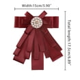 thumbnail image 3 of Unique Bargains Pre-tied Pin Brooch for Women Bow Tie Solid Color Bowknot Necktie, 3 of 6