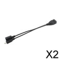 thumbnail image 1 of 2 Cables Micro USB Macho a USB Hembra OTG + Adaptador Micro USB y Divisor 2 piezas CUTICAT, 1 of 8