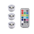 thumbnail image 1 of Battery Powered RGB Submersible LED Light IP68 Waterproof Underwater Led Light Night Lamp For Fish Tank Pond Wedding Party Light ,Easy to Install, 1 of 7