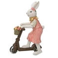 thumbnail image 1 of Adorno de conejito de Pascua, figura de conejo de mesa, adorable decoración para el hogar Rosa, 1 of 7