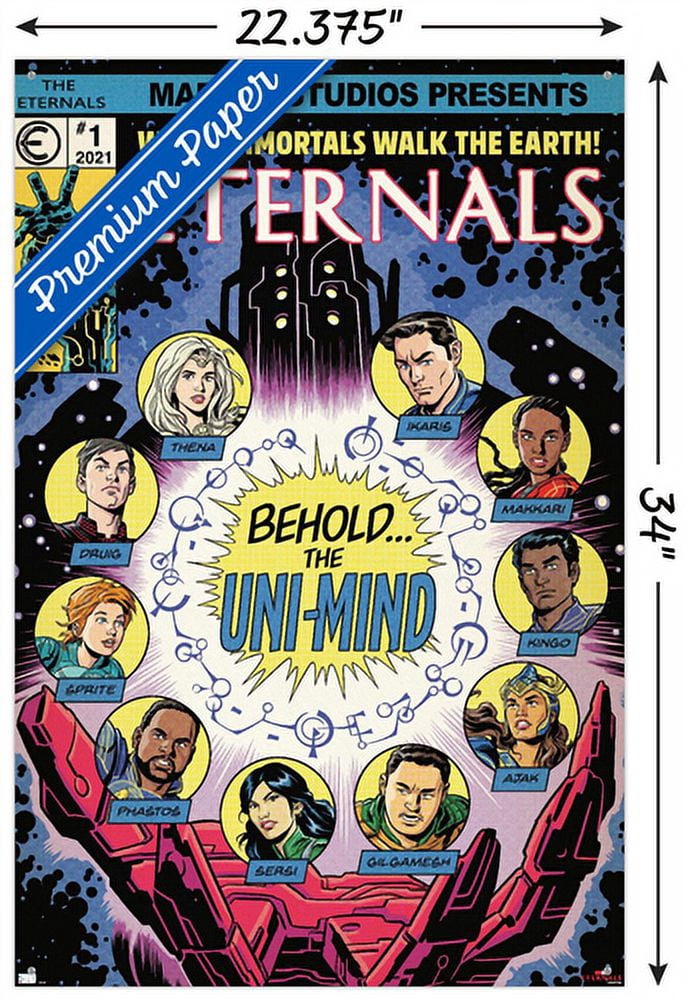 Marvel Eternals - Palm Wall Poster with Pushpins, 22.375" x 34"
