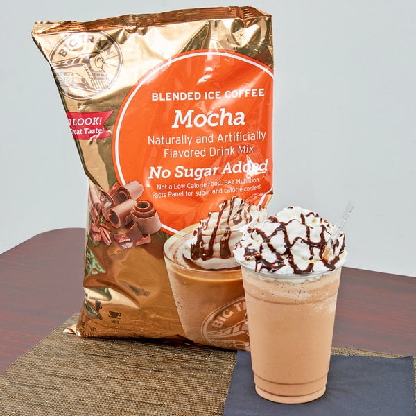 Mélange de Café Glacé Moka Réduit en Sucre Big Train 3,5 lb