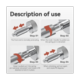 thumbnail image 4 of Goupilles à Dégagement Rapide, Kit de Poignées pour Outils M6 Goupilles de Verrouillage à Ressort Rétractables Loquet de Plongeur pour Boîte à Outils Roulante 4 Pcs, 4 of 5