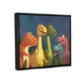 thumbnail image 4 of Stupell Industries Happy Dinosaur Friends Animals & Insects Painting Black Floater Framed Art Print Wall Art, 31 x 25, 4 of 10