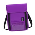 thumbnail image 3 of Cartera de viaje con protección para el cuello, ideal para regalar en cumpleaños y compras callejeras. , PÚrpura Púrpura, 3 of 8