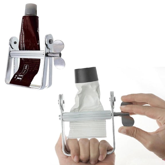 Up to 60% off! PawCasa Toothpaste Squeezer Tool Dispenser Metal Paint Tube Roll H2K7 Wringer Hand