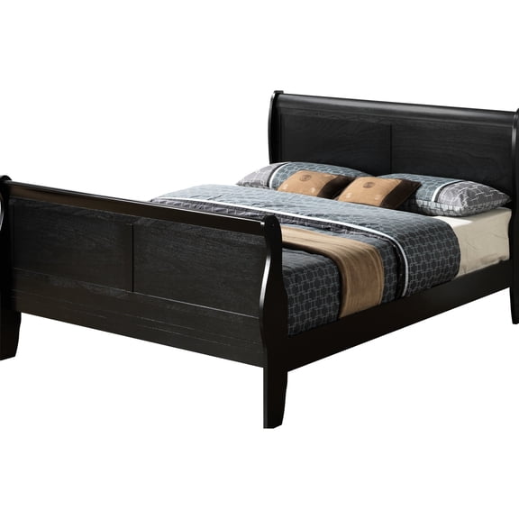 44 - inch Tall Bed in Black / Bring Sophistication to Room Setup with Bed