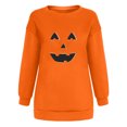 thumbnail image 4 of Sudadera de manga larga informal con cuello redondo y estampado de Halloween para mujer Fridja hj2876, 4 of 7