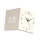 thumbnail image 4 of Reloj de pared de doble cara con pantalla digital, silencioso y silencioso. Blanco lechoso, 4 of 9