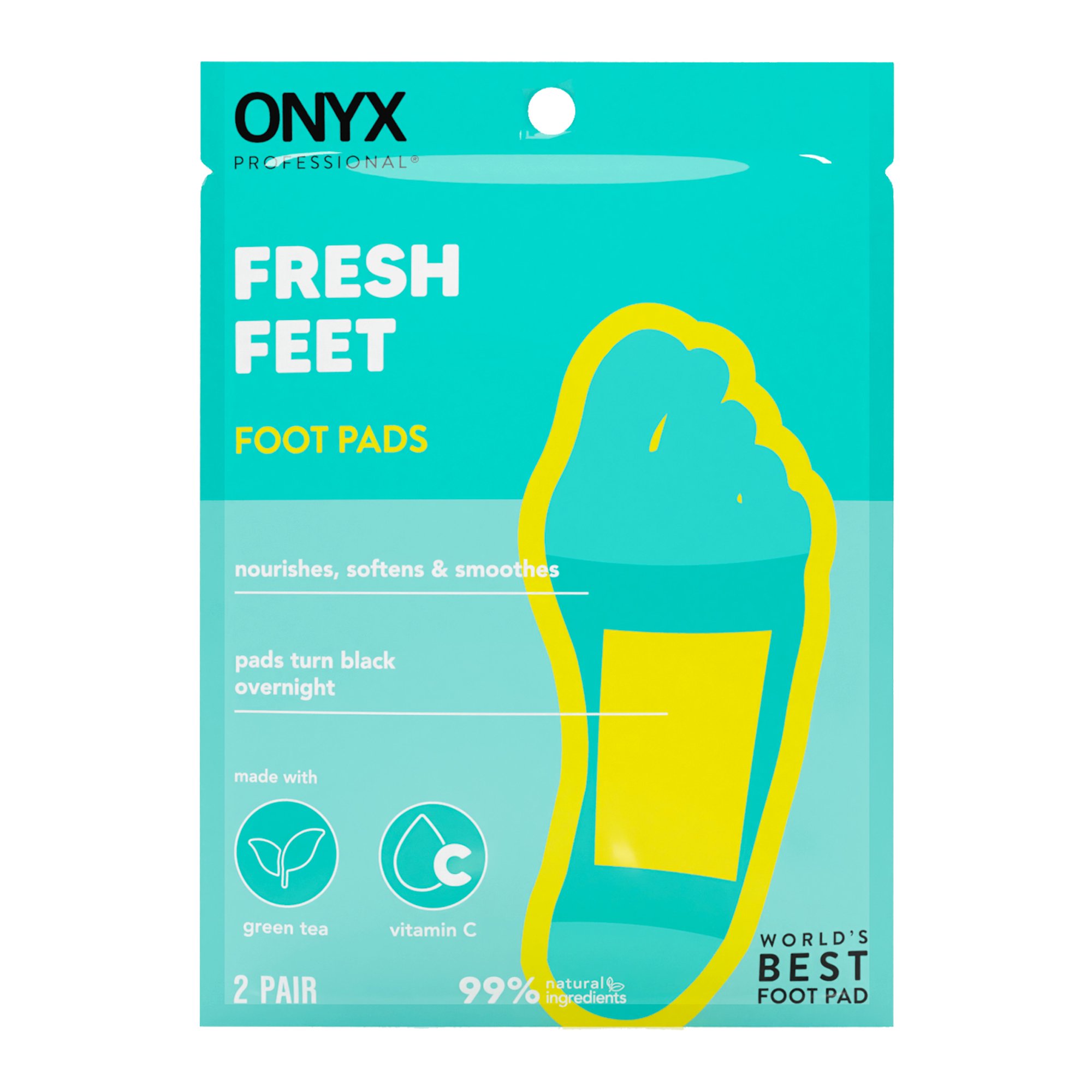 ONYX Professional Fresh feet Foot Pads, 2 Pairs, One Size