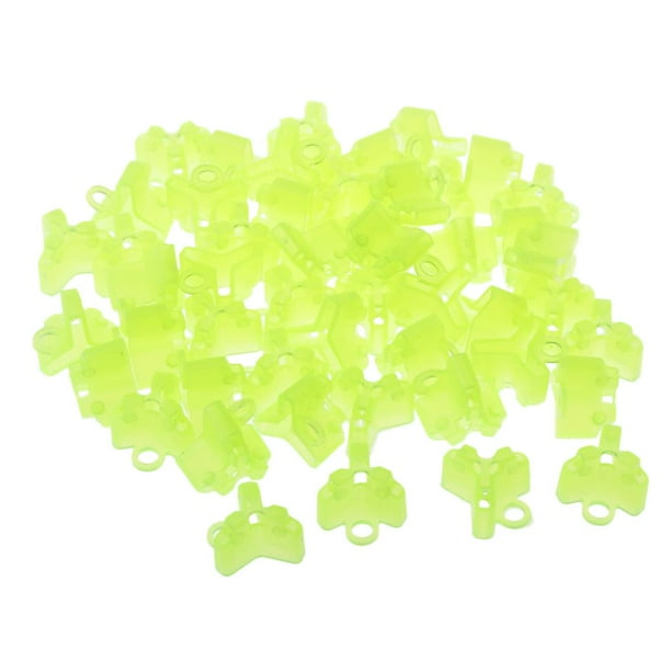 Paquete de 50 anzuelos triples de seguridad, fundas protectoras, aparejos de pesca, señuelos 1.7cm