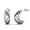 White Gold, variant on Cate & Chloe Lakelynn 18k White Gold Plated Twisted Hoop Earrings for Women, Gift for her