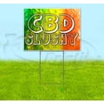 thumbnail image 1 of Cbd Slushy Snowcone (18" X 24") Yard Sign, Includes Metal Step Stake, 1 of 6