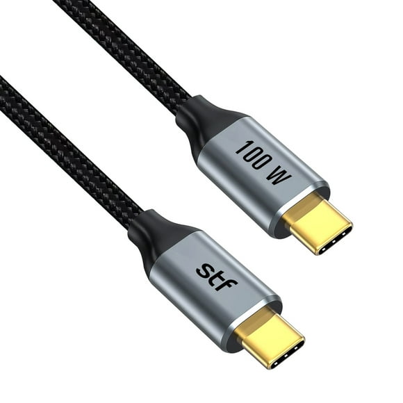Cable USB C a C 100W 4K UHD 1.8m: Carga Ultra Rápida y Video
