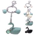 thumbnail image 2 of Key Chain Creative Swan Key Ring Cell Phone Charm Purse Charm for Girls, 2 of 4