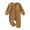 Khaki, variant on Gibobby Newborn Baby Clothes Boy Girl Zipper Jumpsuit Infant Long Sleeve Romper Outfit(Brown,9-12 Months)