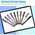 thumbnail image 4 of Stylus Pens, 30 Pack Stylus Pens for Touch Screens Tablet Stylus Pen Stylus Pen for Tablet Universal Capacitive Touch Screen Pens for Tablets, iPad, iPhone, Samsung, Smartphones, Android/IOS, 4 of 5