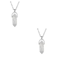 thumbnail image 1 of maskred Hexagon Column Charm Findings Handmade Holiday Hanging Pendants Crystal Necklace Earring Keychains Decorations Follie 2Set, 1 of 6