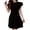 Black Dresses, variant on Womens A Line Pleated Midi Dresses Crew Neck Short Sleeve High Waist Office Lady Party Gowns White Dresses XXL