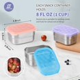 thumbnail image 3 of Recipientes para aperitivos Tanjiae Kids Snack Pro de acero inoxidable, 230 ml, 3 of 9