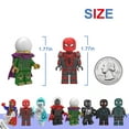 thumbnail image 2 of 24 Pcs Superhero Spider Action Figures Building Blocks Set Super Hero Stitching Toys Collectible Christmas Birthday Gift for Kids Boys Fans, 2 of 5